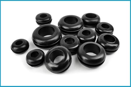 Rubber cable grommets and bushings